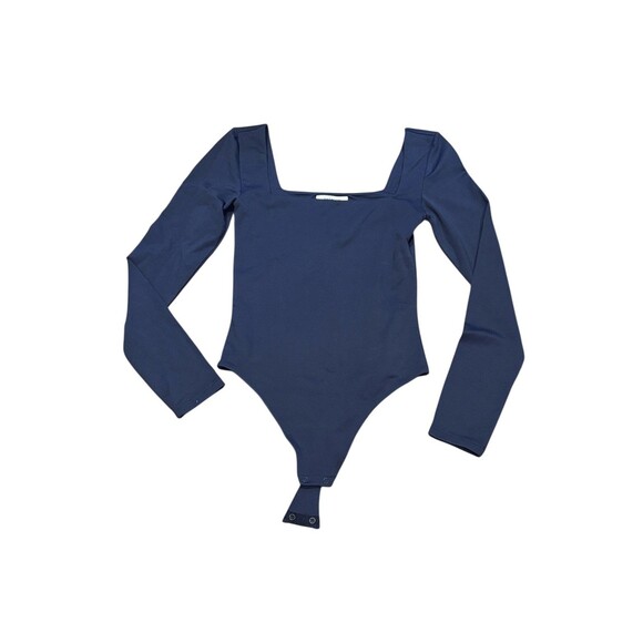 Aritzia Babaton Contour Square neck Long sleeve bodysuit black small bodysuit - Picture 1 of 7
